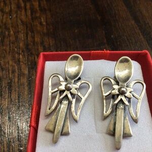 Sterling 925. Spoon angel earrings. Really cute.